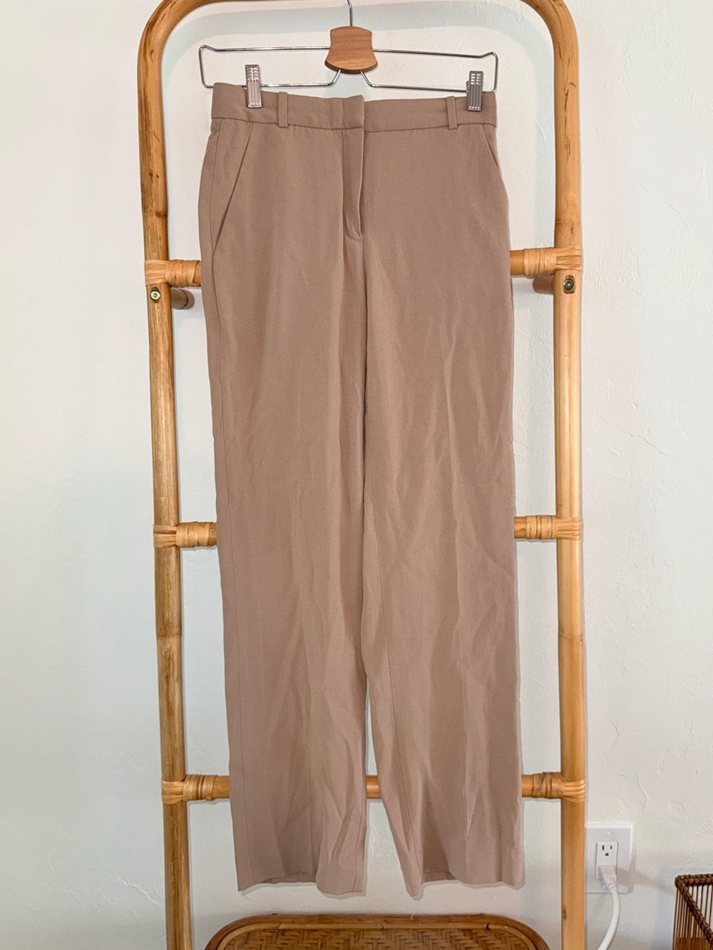 Babaton Straight Leg Pants 2 Tan Trousers Command Pants